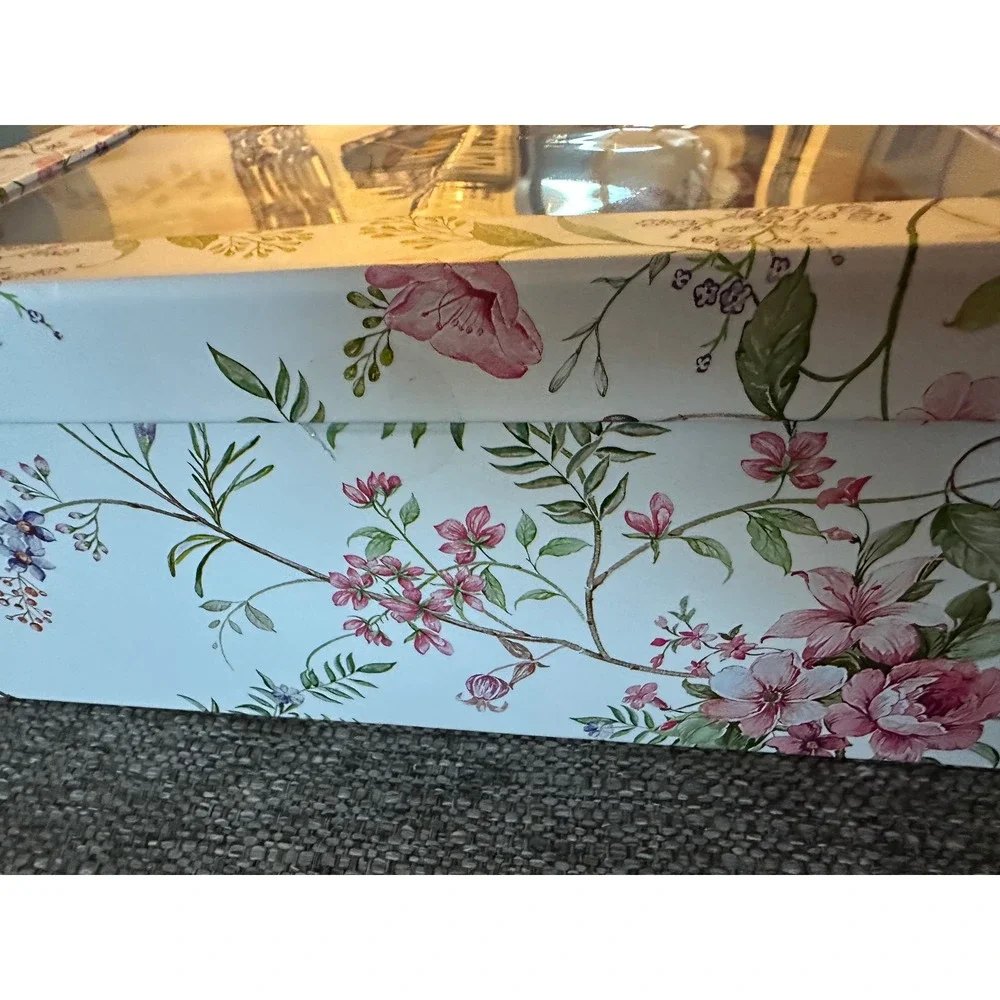 Grace Teaware Fine Porcelain 7 Piece Tea Set‎ Floral Design NIP